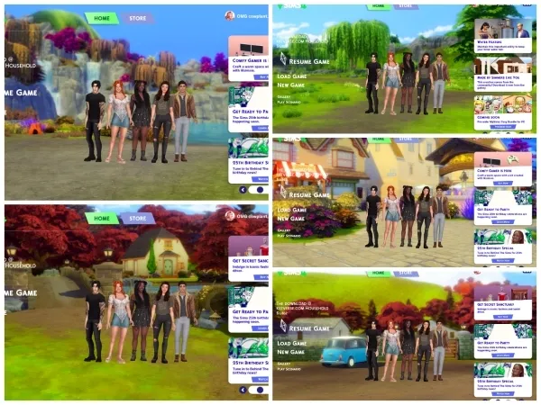 Mix Henford on Bagley Main Menu Overrides - The Sims 4 Custom Content