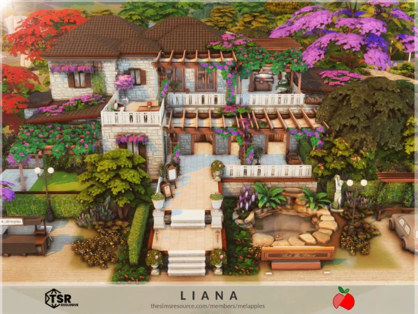 Maxis Match Liana restaurant no by melapples - The Sims 4 Custom Content
