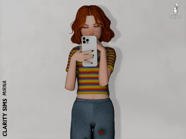 Mix Mirna Top Child - The Sims 4 Custom Content