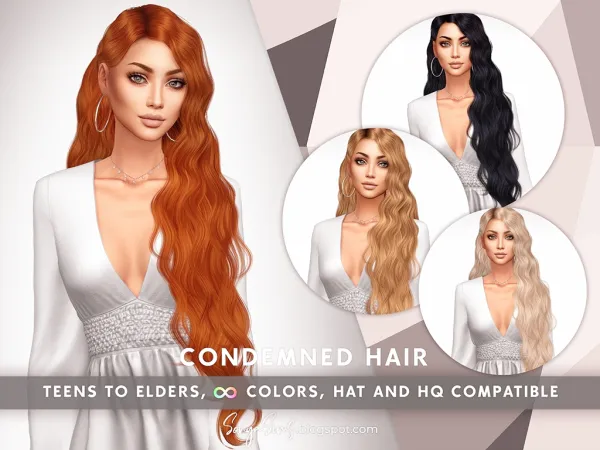 Alpha CONDEMNED HAIR - The Sims 4 Custom Content