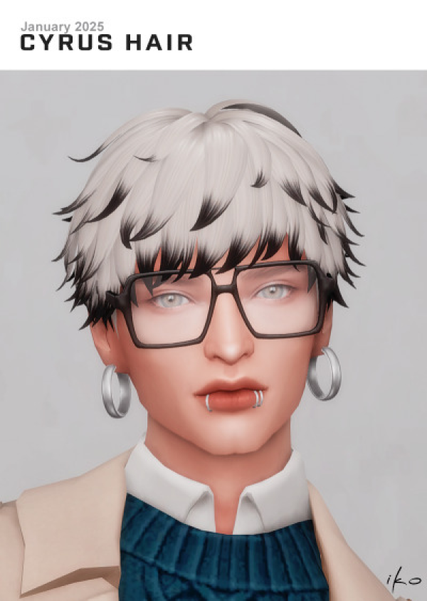 Maxis Match Cyrus Hair by simsfinds - The Sims 4 Custom Content