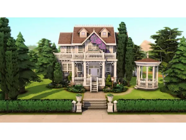 Maxis Match Old Money Family House by grenesims - The Sims 4 Custom Content