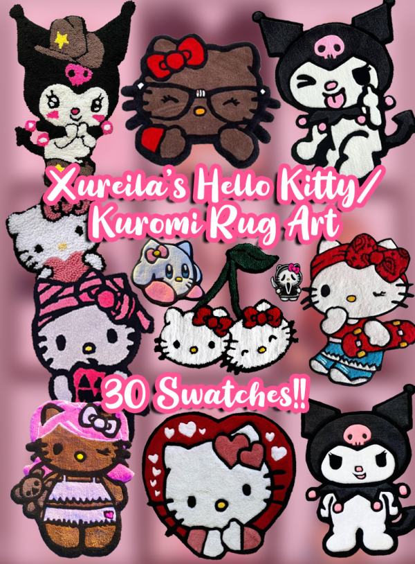 Alpha Xureila's Hello KittyKuromi Rug Art by simsfinds - The Sims 4 Custom Content