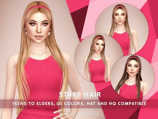 Alpha START HEADBAND - The Sims 4 Custom Content