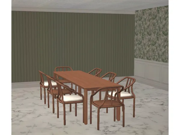 4t2 2406 Dining Table Chair by tete - The Sims 2 Custom Content
