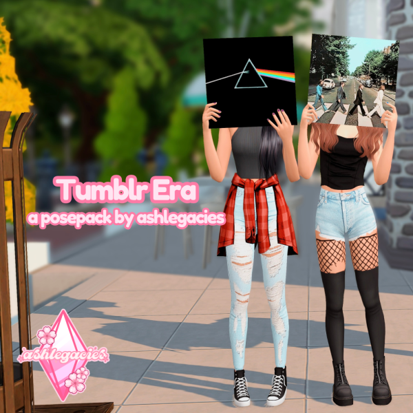 Alpha Tumblr Era Posepack by ashlegacies - The Sims 4 Custom Content