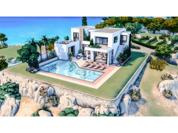 Maxis Match Luxury Vacation Villa by Summerrplays - The Sims 4 Custom Content