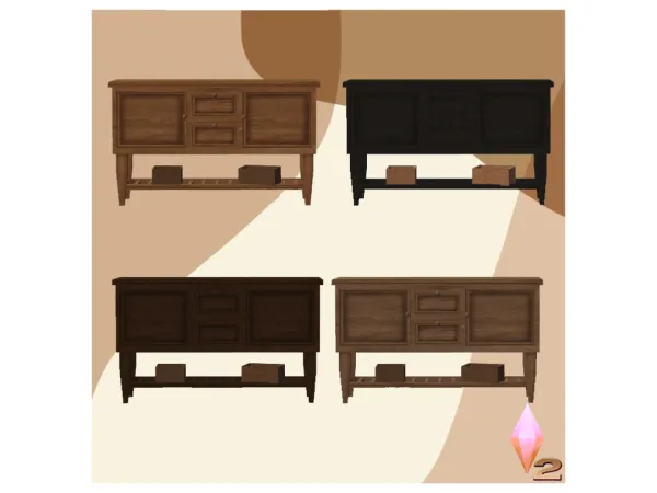 EspressoSideboard_Rec by Lolita - The Sims 2 Custom Content