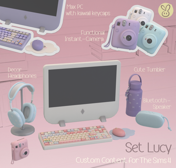 Mix Set LUCY by lemonbunny - The Sims 4 Custom Content