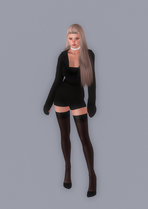 CHAMIS_SHORT_JUMPSUIT_WITH_JACKET by simsfinds - The Sims 3 Custom Content