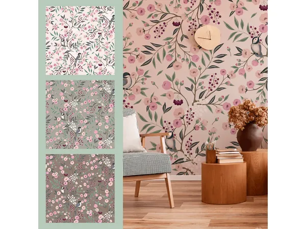 Alpha TRISGA 10 wallpaper series by cherryberry - The Sims 4 Custom Content