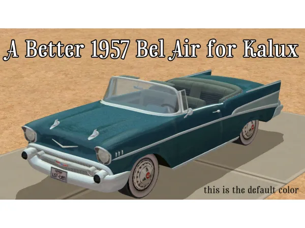 Car 57BelAir by withlovefromsimtown - The Sims 2 Custom Content