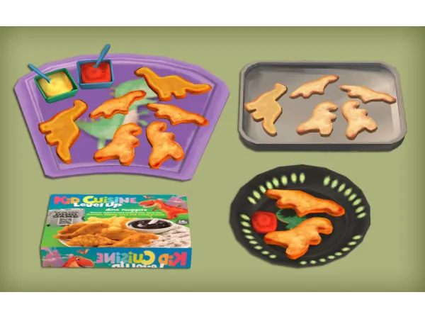 jacky93sims Dino Nuggets Food for - The Sims 2 Custom Content