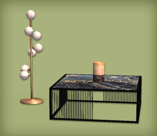 jacky93sims Coffee Table Marea Bedroom Amola Table Lamp and Angel Kidsroom Floor Lamp by simsfinds - The Sims 2 Custom Content