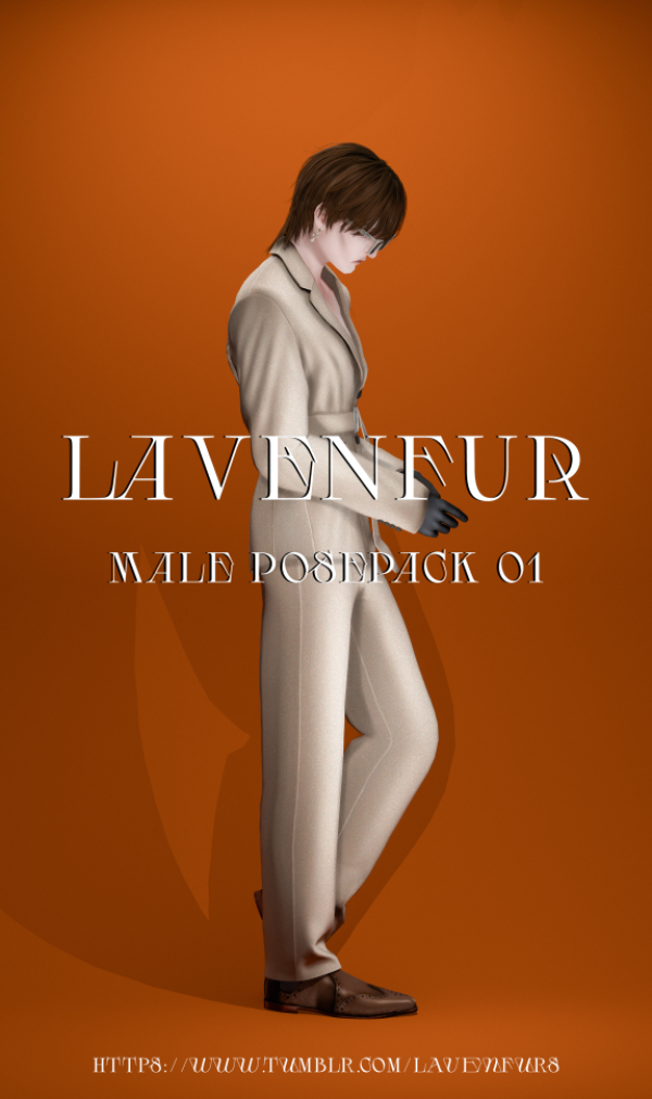 Mix LAVENFUR MALE POSEPACK 01 by lavenfur - The Sims 4 Custom Content