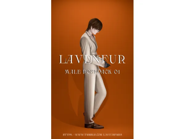 Mix LAVENFUR MALE POSEPACK 01 - The Sims 4 Custom Content