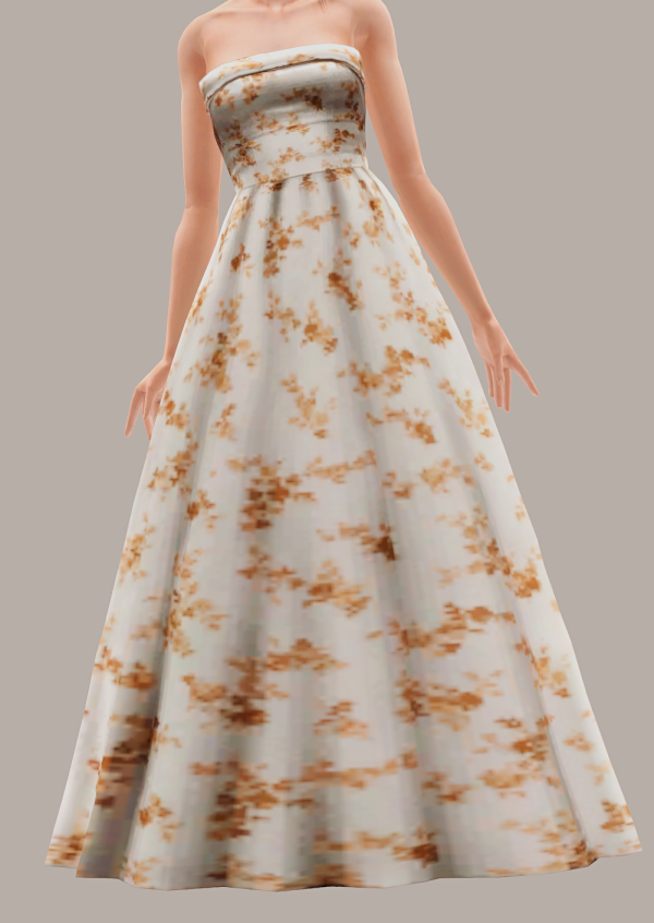 Arethabee Amelia Gown 4t3 by simsfinds - The Sims 3 Custom Content