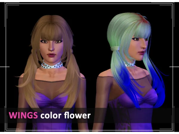 WINGS COLOR FLOWER by carversims - The Sims 3 Custom Content