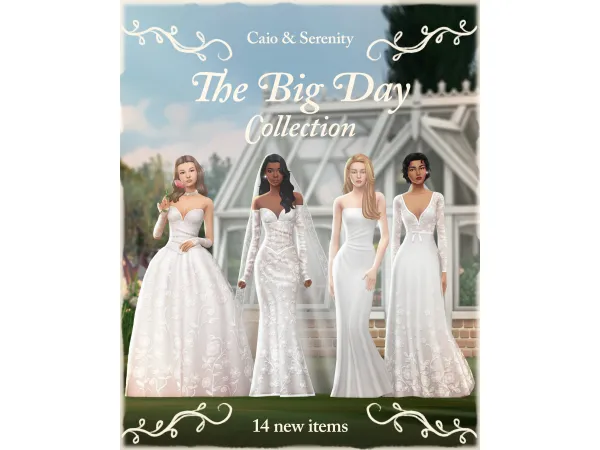 Maxis Match Caio x Serenity The Big Day Collection - The Sims 4 Custom Content