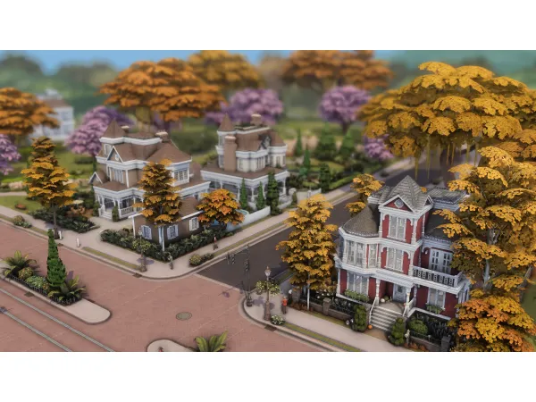 Maxis Match Two Victorian houses by bojanasimsyt - The Sims 4 Custom Content