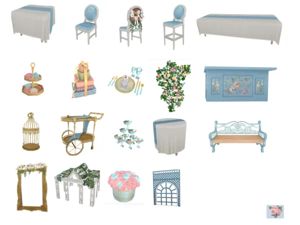Bridgerton Wedding by evilmascotsblog - The Sims 2 Custom Content