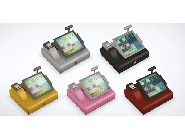 Cash Register [HM] smaller default recolors by pforestsims - The Sims 2 Custom Content