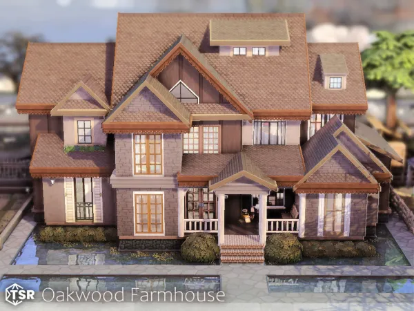 Maxis Match Oakwood Farmhouse l noCC by simZmora - The Sims 4 Custom Content