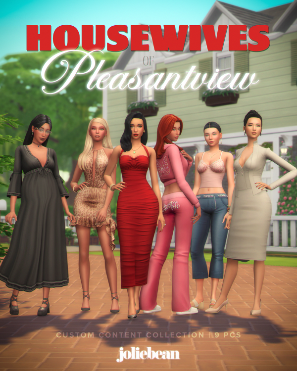 Maxis Match Housewives of Pleasantview Set by simsfinds - The Sims 4 Custom Content