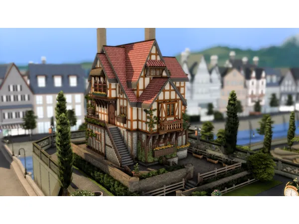 Maxis Match Medieval Teen House by PlumbobKingdom - The Sims 4 Custom Content