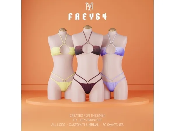 Alpha FR_Hera Bikini Set - The Sims 4 Custom Content