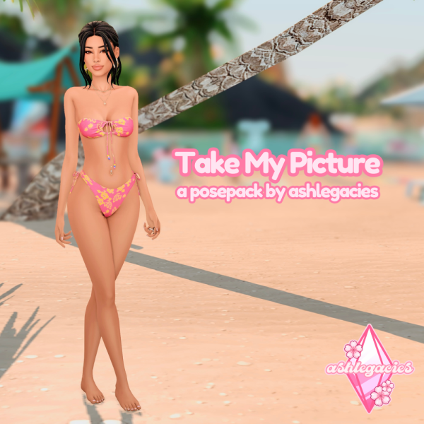 Alpha Take My Picture Posepack by ashlegacies - The Sims 4 Custom Content