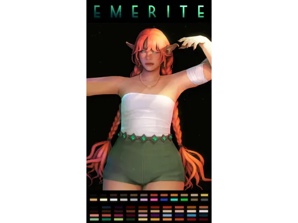 Maxis Match SIMANDY Emerite Hair - The Sims 4 Custom Content