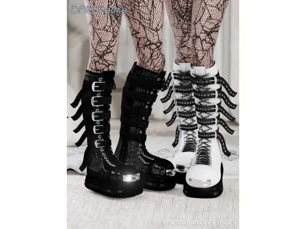 Alpha 333Binding Angels Shoessocks - The Sims 4 Custom Content
