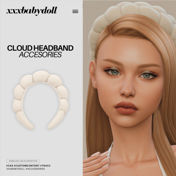 Maxis Match CLOUD HEADBAND by simsfinds - The Sims 4 Custom Content