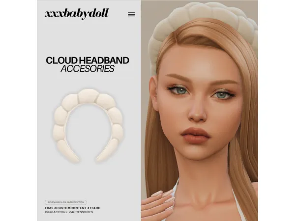 Maxis Match CLOUD HEADBAND by XXXBABYDOLL - The Sims 4 Custom Content