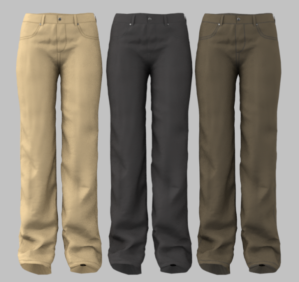 Basic Twill Pants by simsfinds - The Sims 3 Custom Content