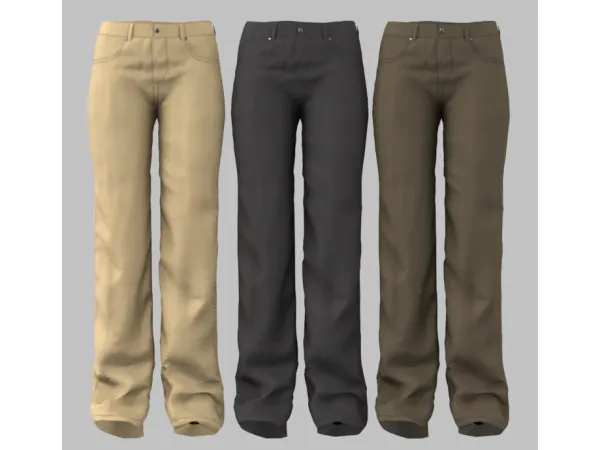 Basic Twill Pants by sunnyssiescc - The Sims 3 Custom Content
