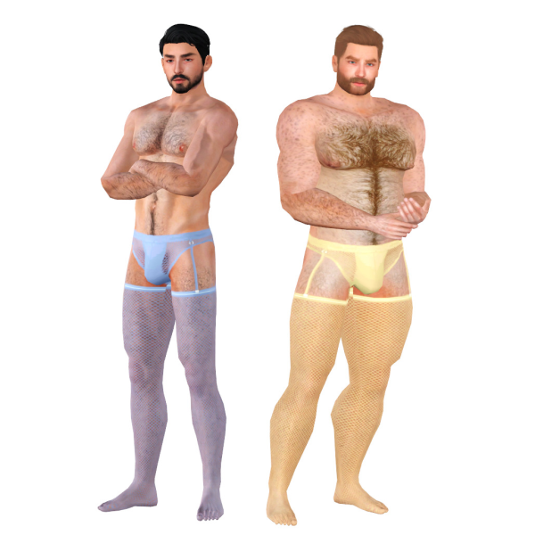 4t3 FISHNET TIGHTS UNDERWEAR COMBO by simsfinds - The Sims 3 Custom Content