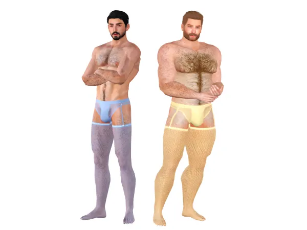 4t3 FISHNET TIGHTS UNDERWEAR COMBO by GEKO - The Sims 3 Custom Content