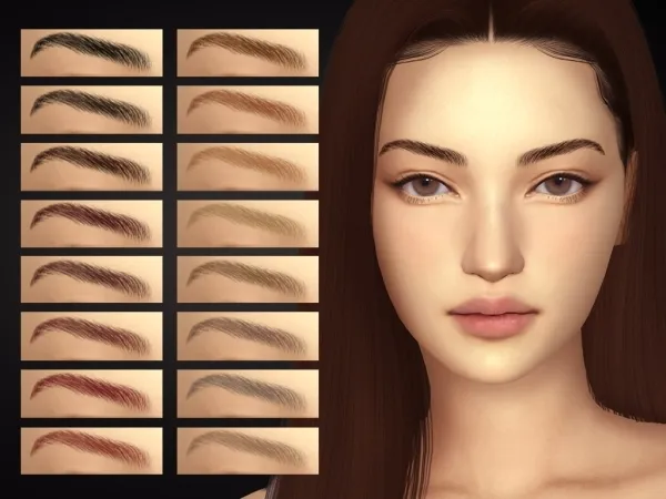 Alpha Anette Eyebrows - The Sims 4 Custom Content