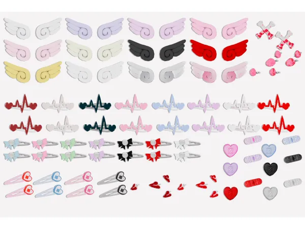 Alpha VARIOUS HAIR CLIPS - The Sims 4 Custom Content