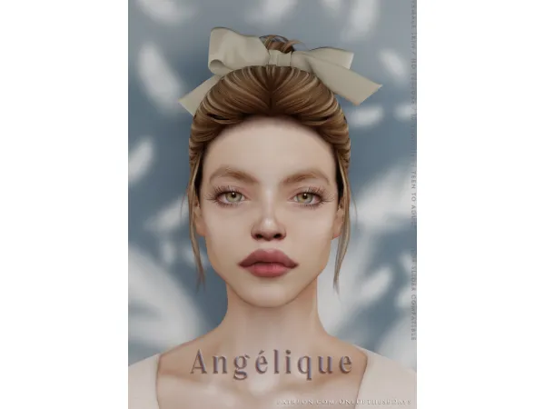 Alpha Angélique SKIN HAIRLINEV1 - The Sims 4 Custom Content