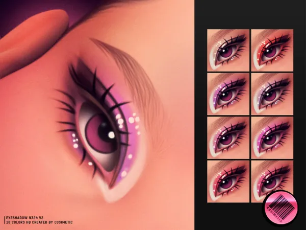 Maxis Match MM Eyeshadow N324 V2 by cosimetic - The Sims 4 Custom Content