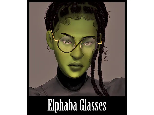 Maxis Match [Stamsim] Elphaba Glasses - The Sims 4 Custom Content