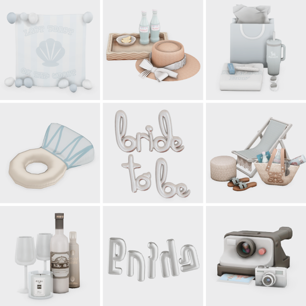 Maxis Match aesthetic bachelorette party sims 4 finds by simsfinds - The Sims 4 Custom Content