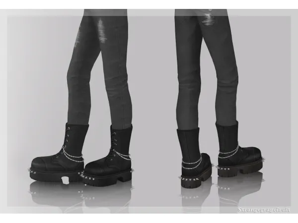 Maxis Match Spiked Boots by strangegrapefruit - The Sims 4 Custom Content