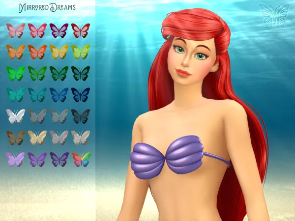 Maxis Match Biquíni Ariel - The Sims 4 Custom Content