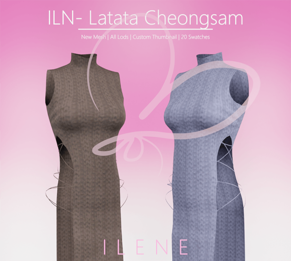 Maxis Match ILN Latata Knit Cheongsam by simsfinds - The Sims 4 Custom Content