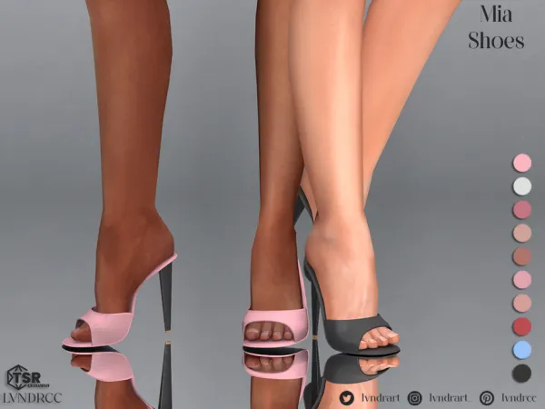 Maxis Match Mia Shoes by LVNDRCC - The Sims 4 Custom Content