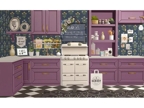 mirabelles chalk kitchen - The Sims 2 Custom Content